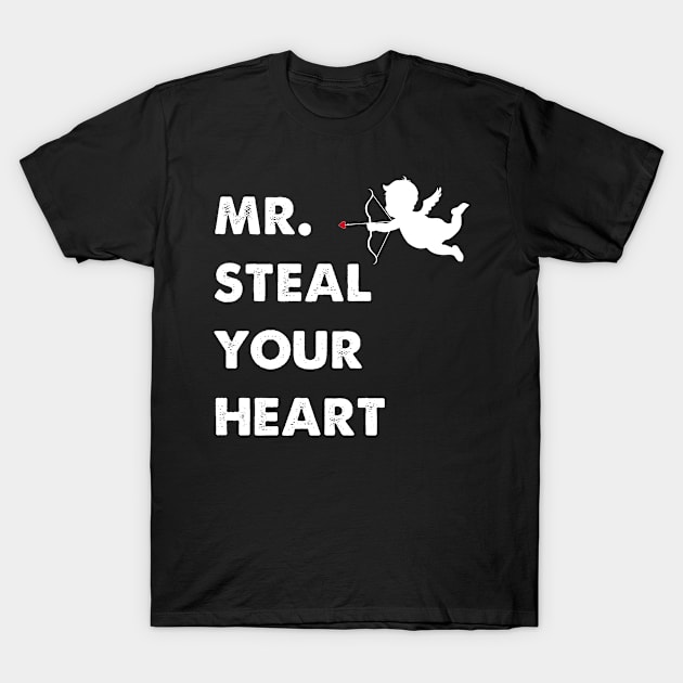 Boys Valentine ,Mr Steal Your Heart For Boys Toddlers T-Shirt by Aymoon05